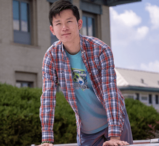 Tom Tang, a sophomore in mathematical sciences, built software that will be used to show professionals how AI can be used to help them in their current jobs.