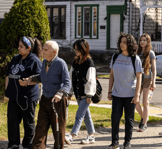 Larimer's oldest living resident shares stories about the neighborhood with CMU students